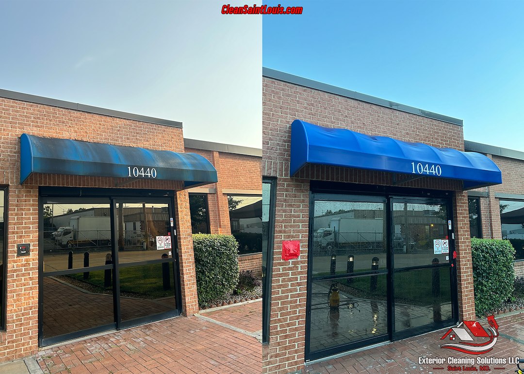 Commercial Awning Cleaning In Creve Coeur, MO.