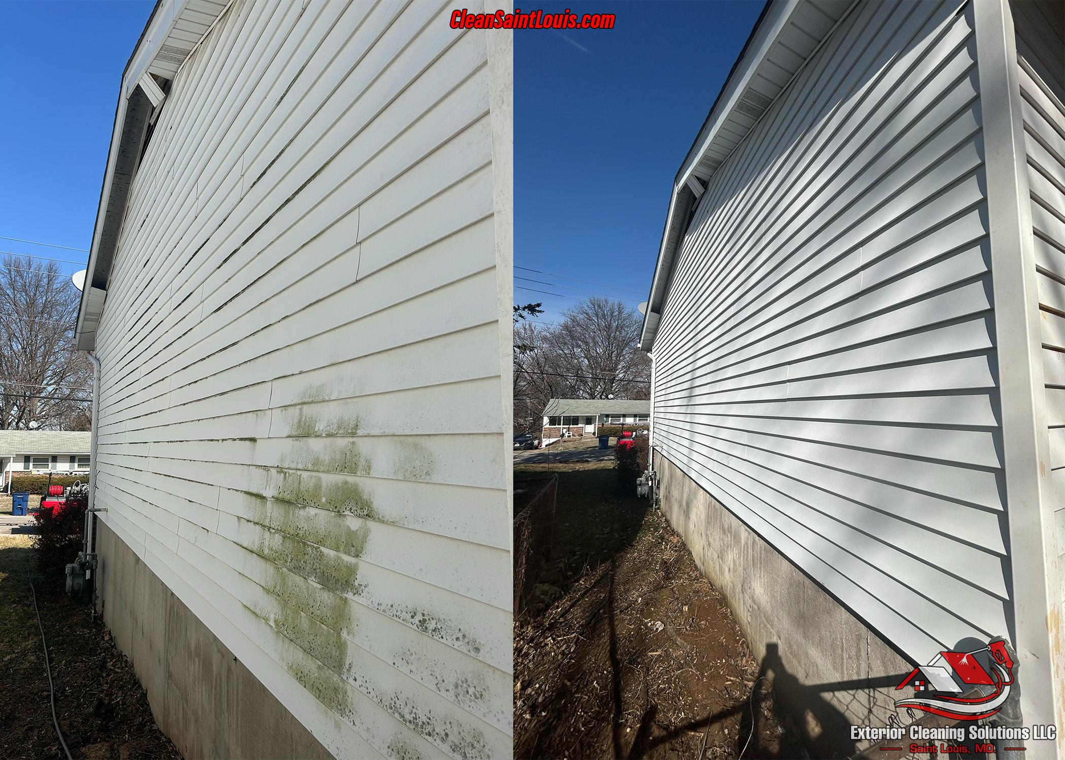 Expert House Washing: Soft Wash & Low-Pressure Pressure Washing for Vinyl Siding in St. Louis, MO