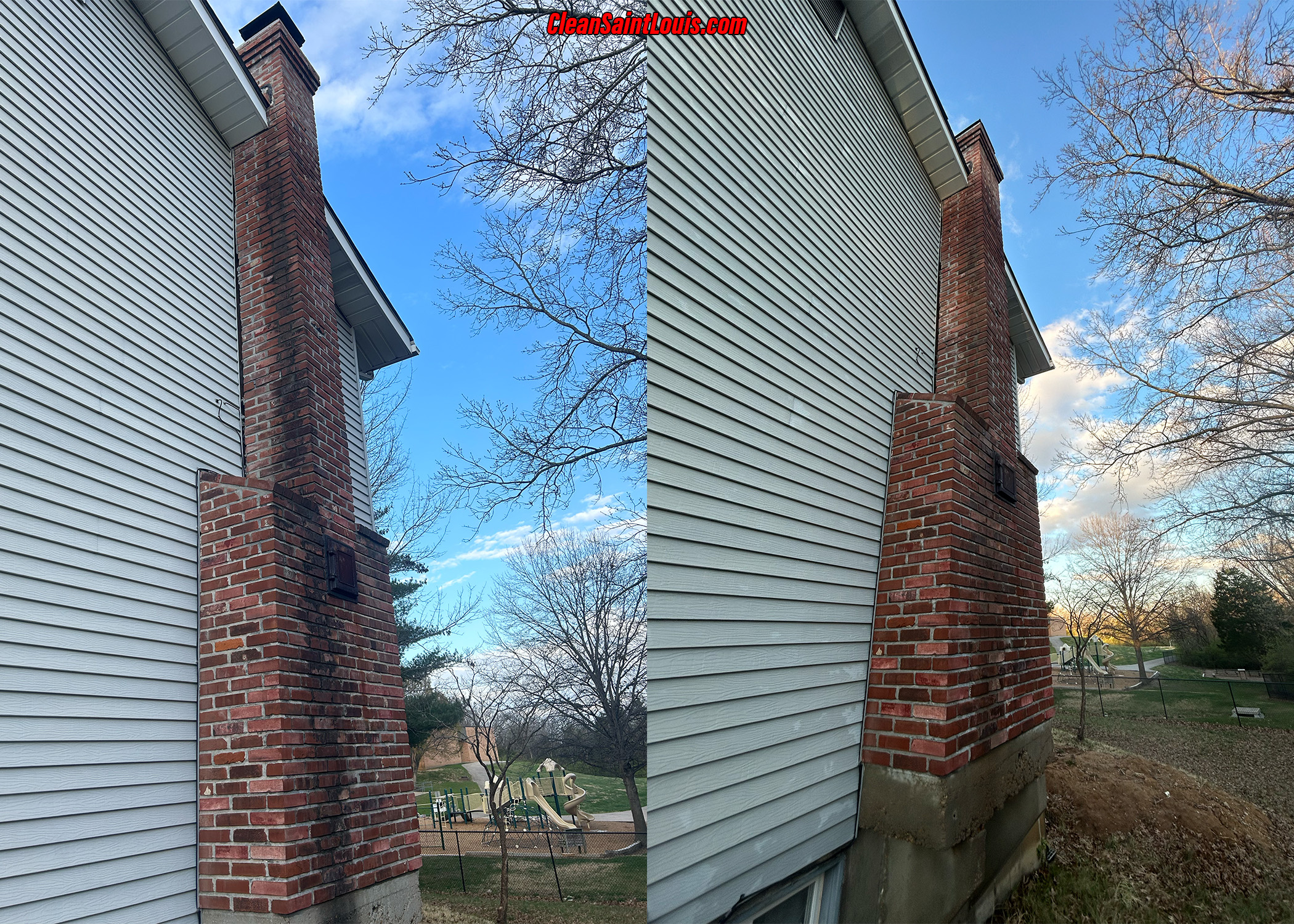 Refresh Your Homes Exterior with Gentle House Washing and Chimney Cleaning in Fenton, MO.