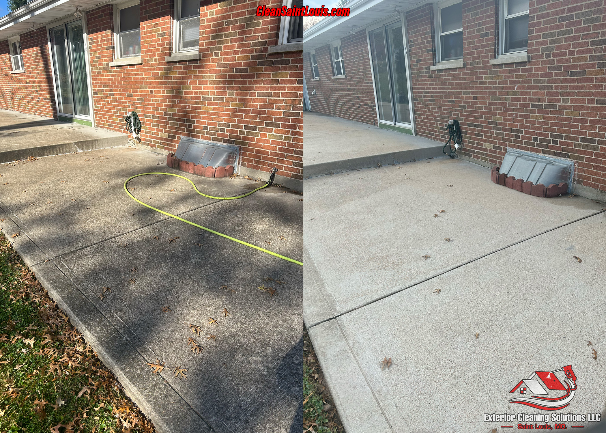 Restore Your Curb Appeal with Professional Concrete Cleaning and Driveway Washing in Olivette, MO.