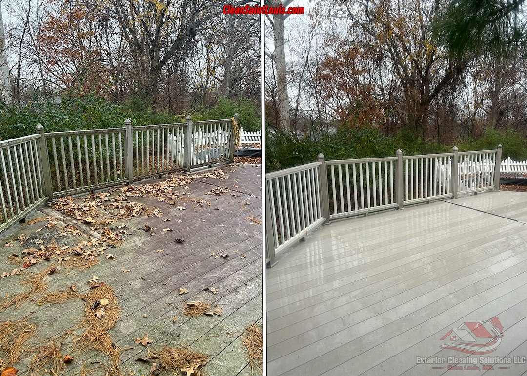 Softwash Deck Cleaning in Chesterfield, MO: Restoring Outdoor Spaces