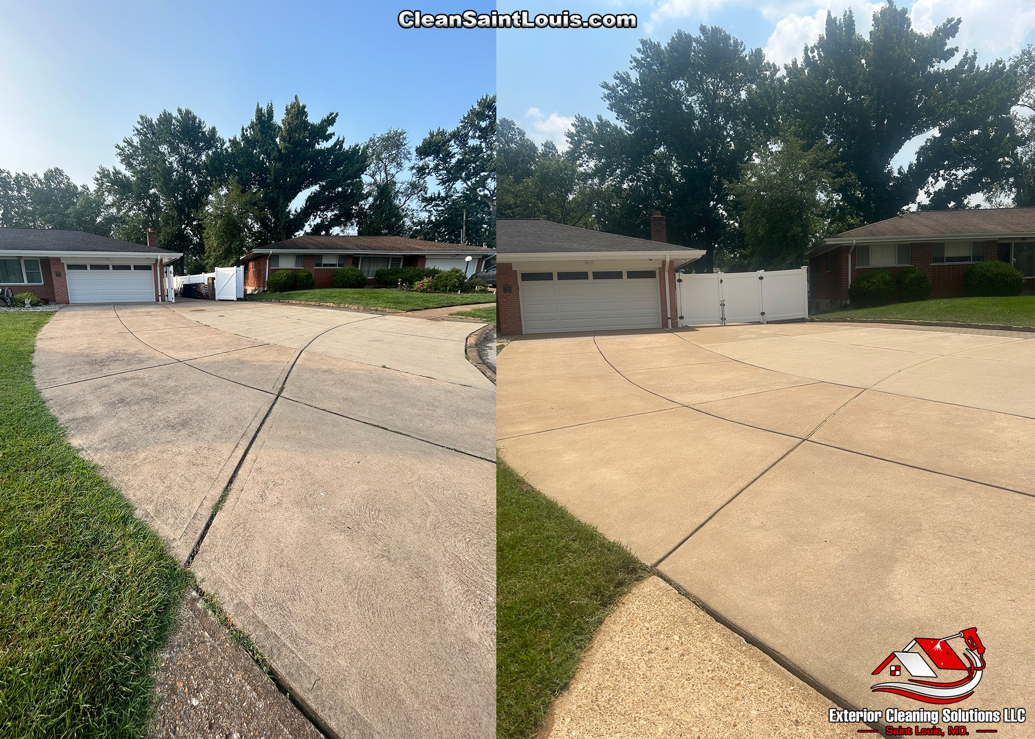 The Best Driveway Washing and Concrete Cleaning in Saint Louis, Missouri.