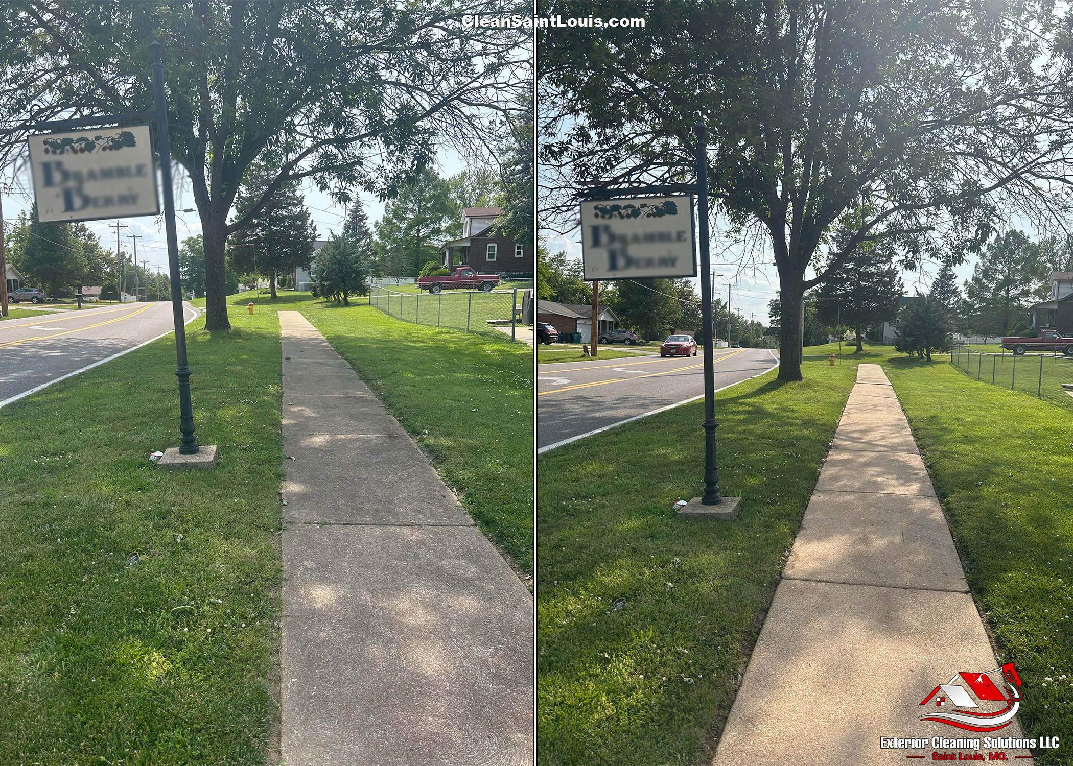 The Best Sidewalk Cleaning In Chesterfield, MO.